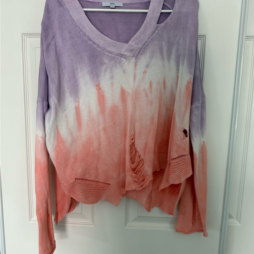 Fate Lavender Knit Sweater